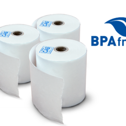 Rouleau papier thermique sans BPA